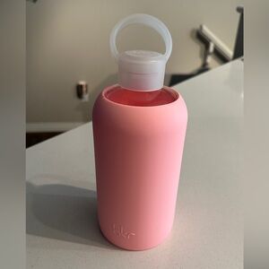 BKR Pink Big Glass Water Bottle 32 oz